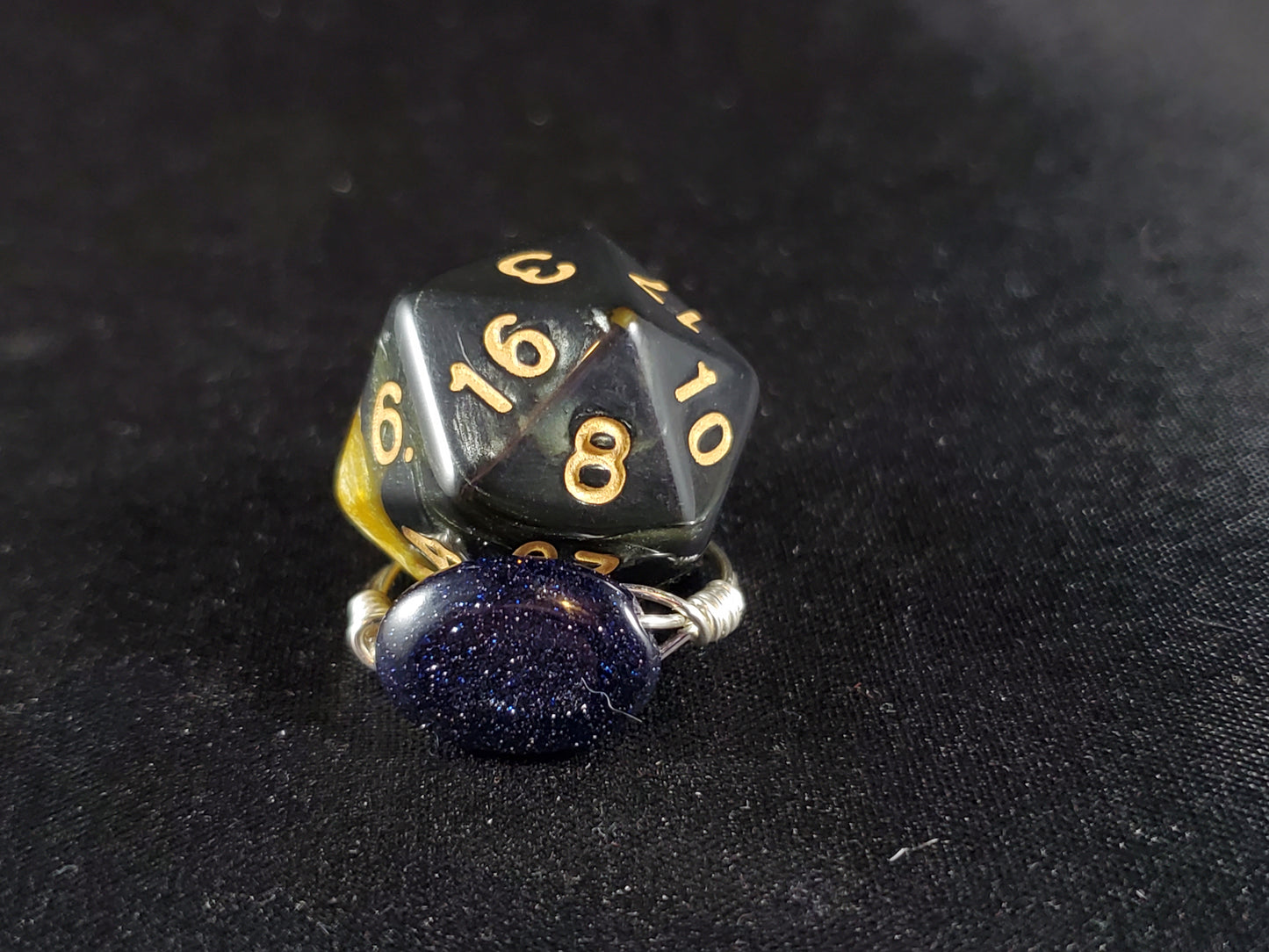 Blue Goldstone Ring