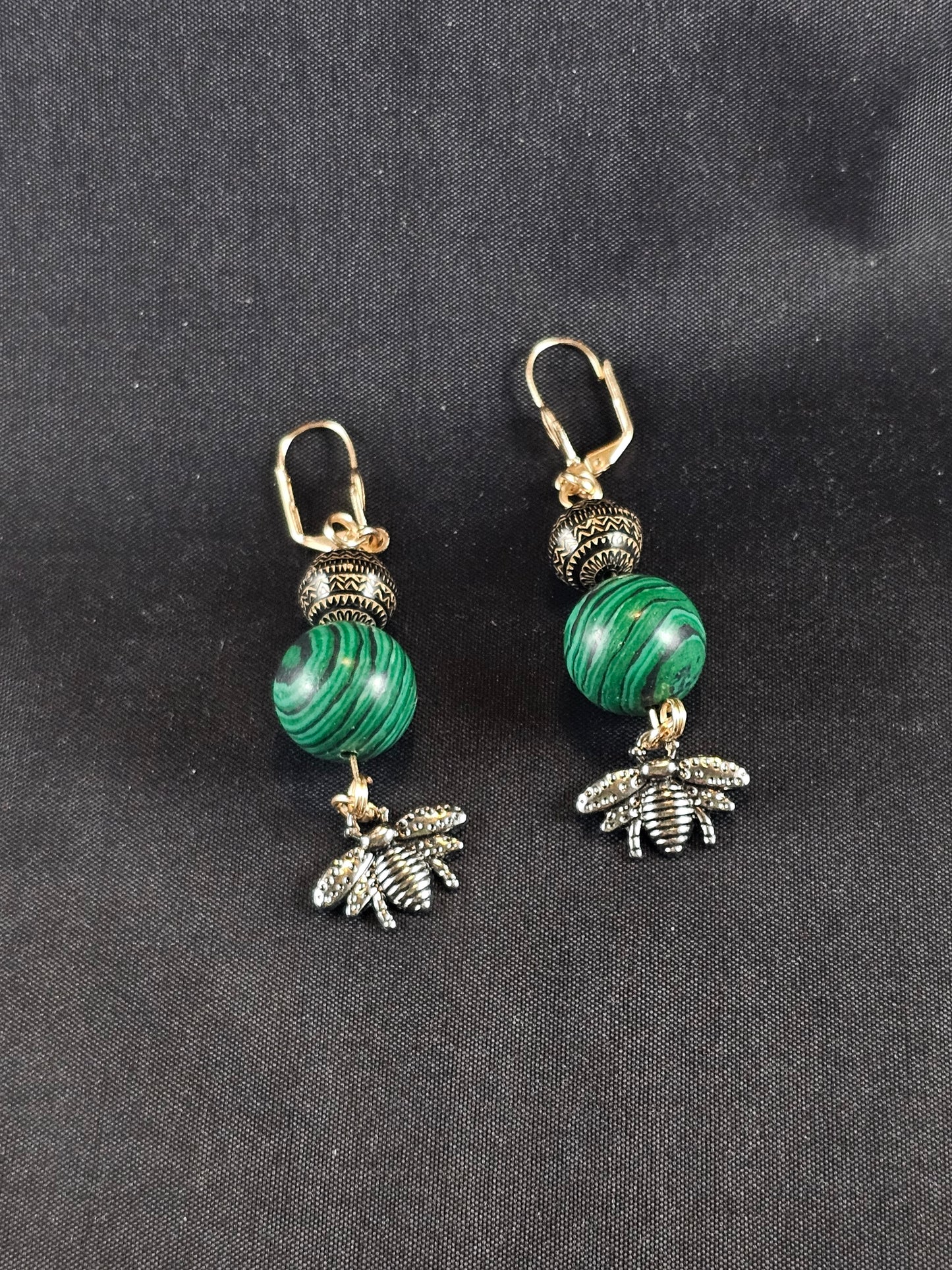 Malachite Earrings