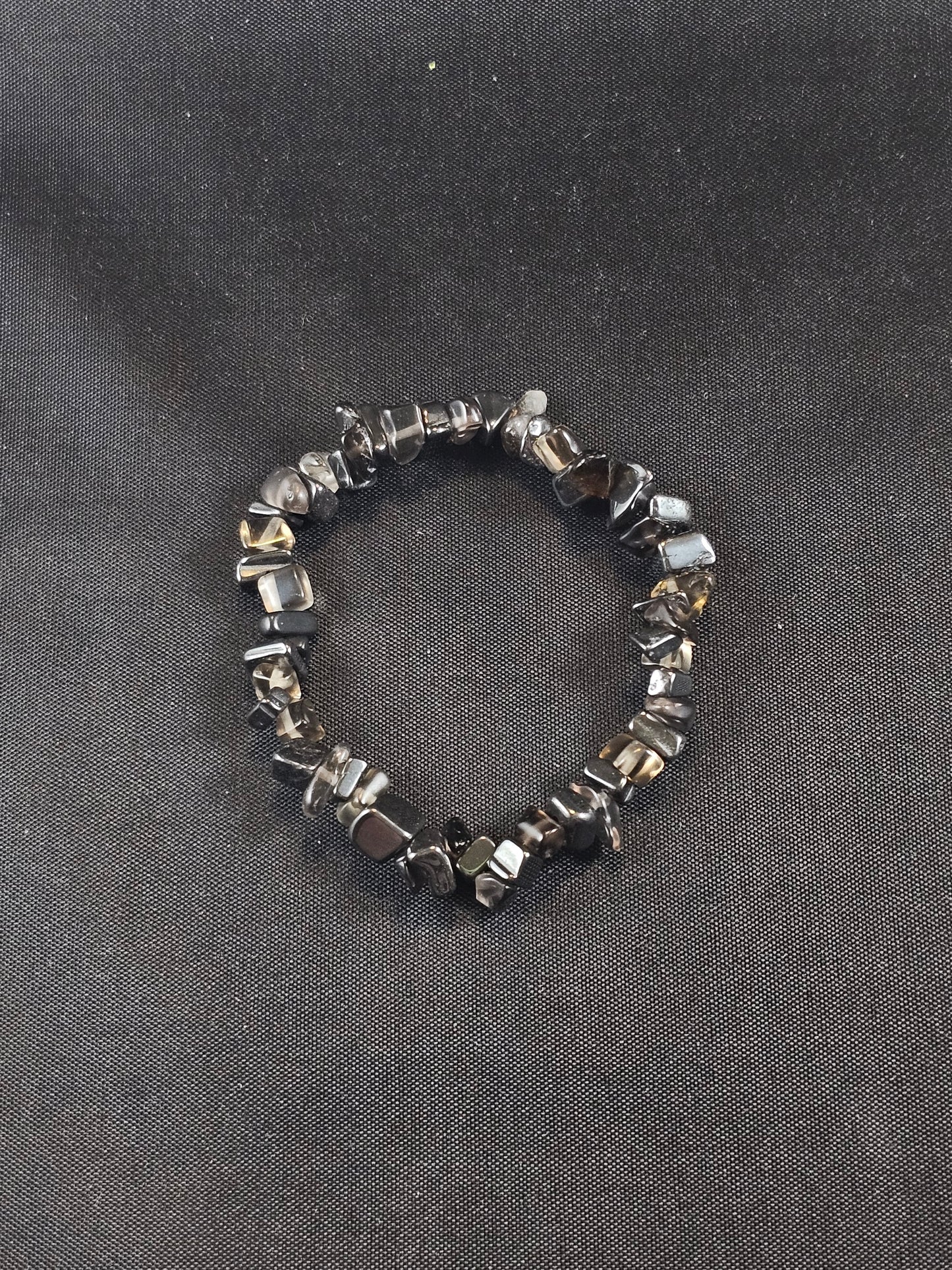 Smokey Quartz and Hematite Bracelet