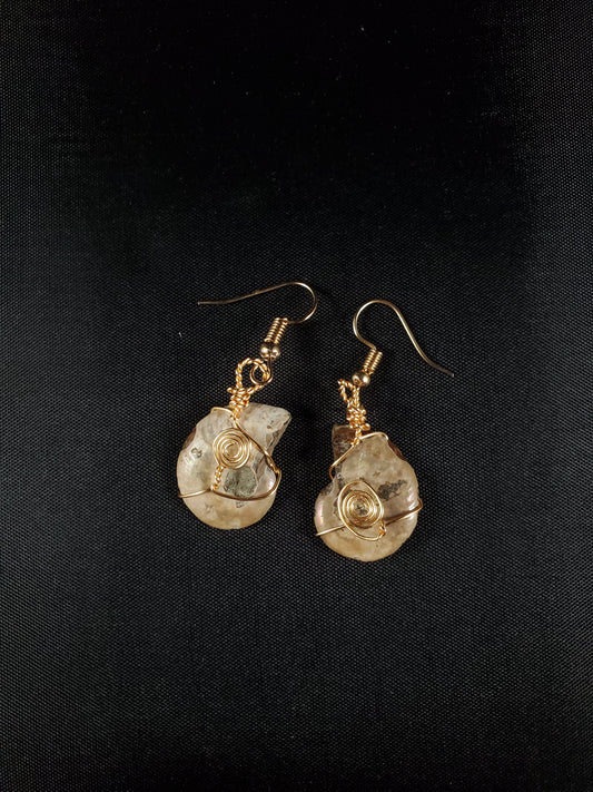 Ammonite Earrings
