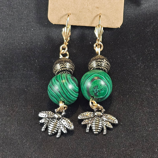 Malachite Earrings