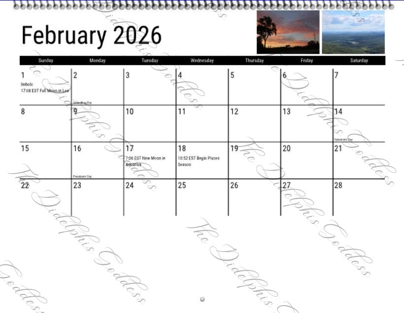 2026 Calendar