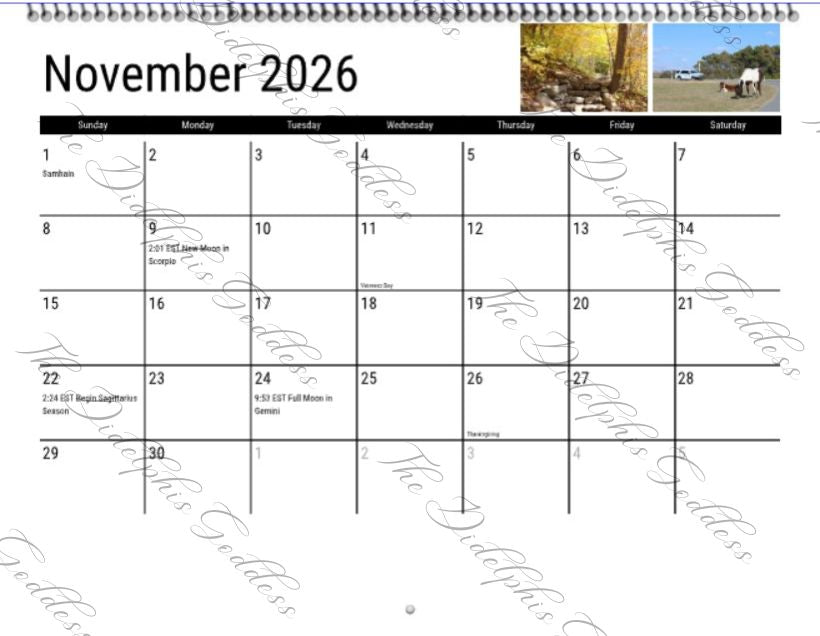 2026 Calendar