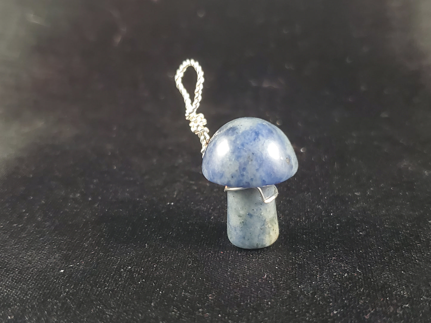 Blue Aventurine Mushroom Pendant