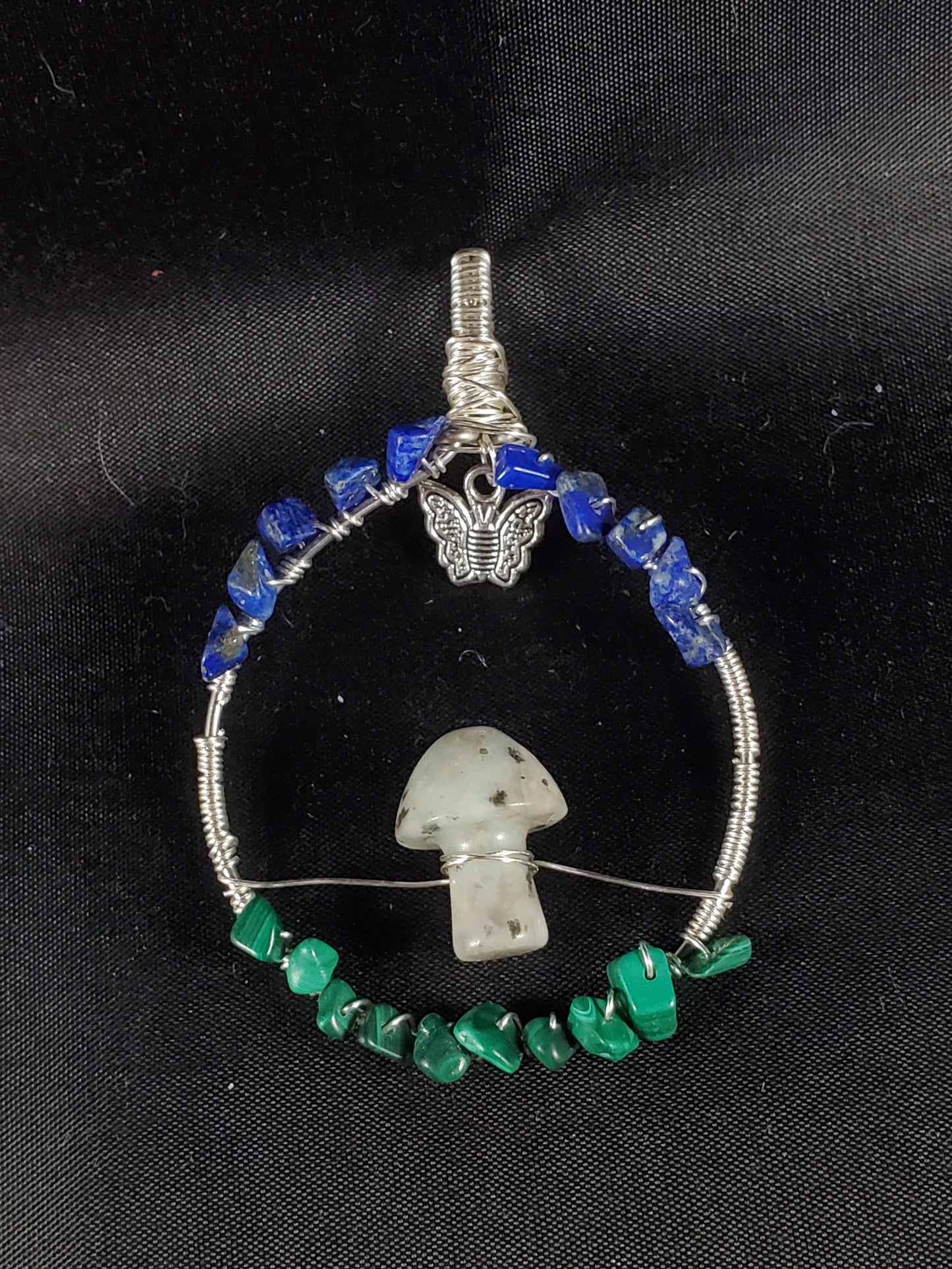 Mushroom Scene Pendant
