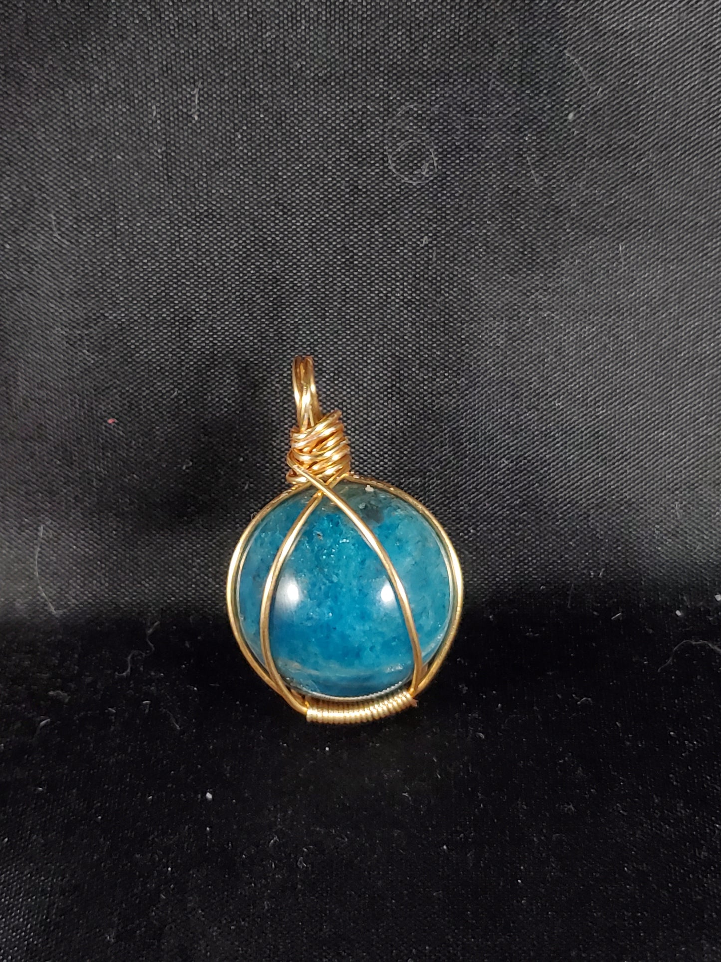 Blue Apatite Pendant